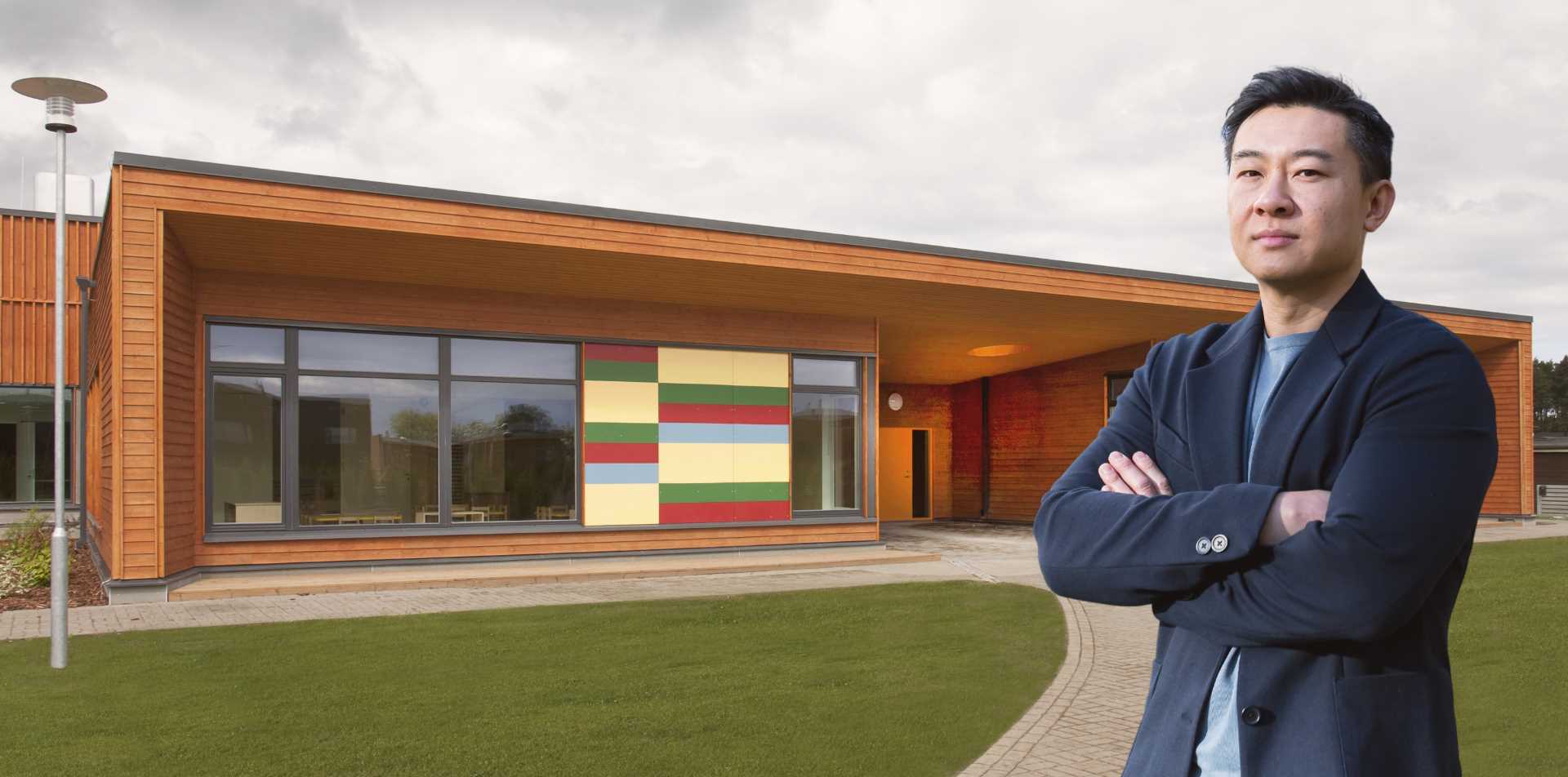 AHA trainer standing in front of a training venue
